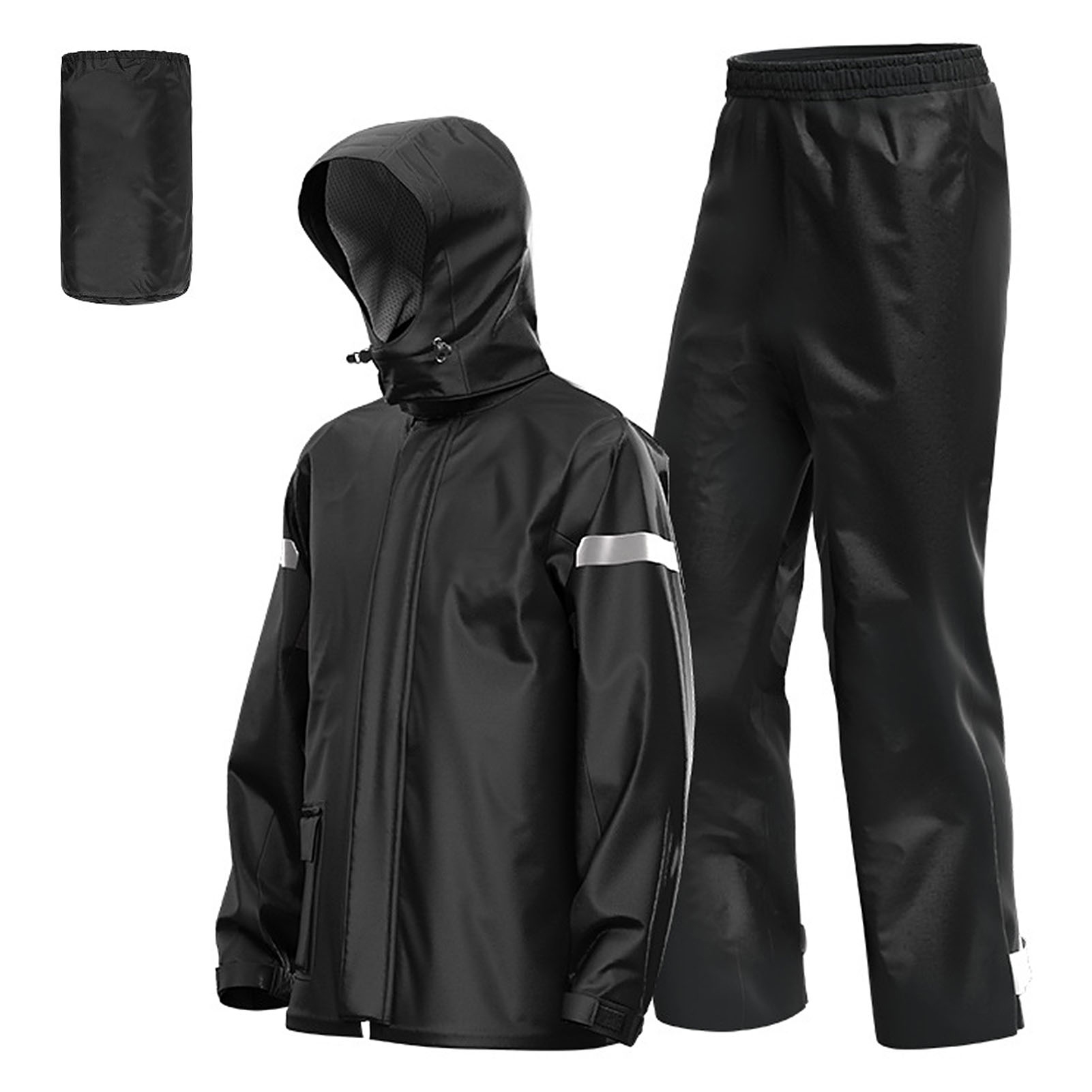 Cycling Gear Lycra - Men Motorcycle Rain Suit Outdoor Reflective