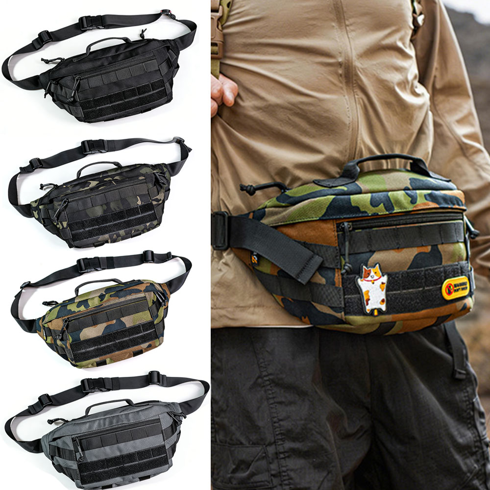 Cycling Gear Pouch - Tactical Sling Bag Multi Shoulder Backpack