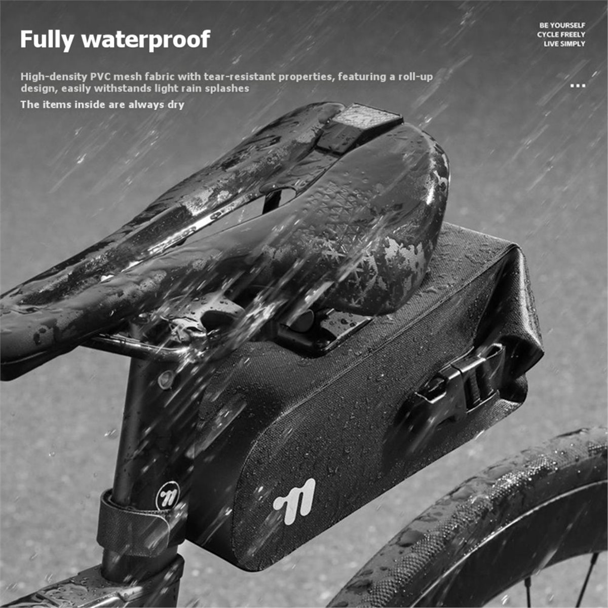 Cycling Gear Pouch - PHONE&GEAR Waterproof Bicycle Saddle Bag Quick