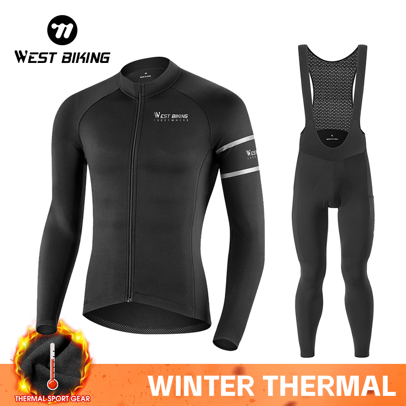 Cycling Gear Lycra - WEST BIKING Winter Fleece Cycling Sets