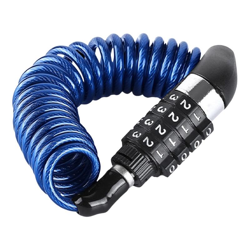 Bicycle Helmet - Motorcycle Helmet Lock Cable 4 Digit