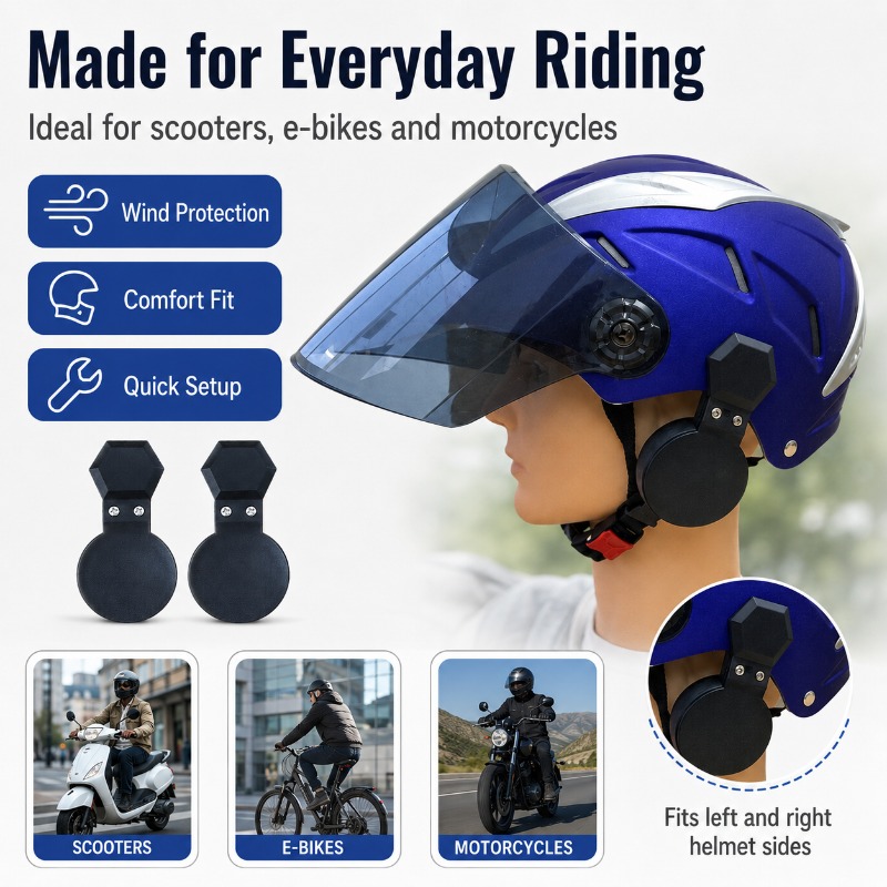 Clip-On Helmet Ear Covers for  - Bicycle Helmet ulasan dan harga