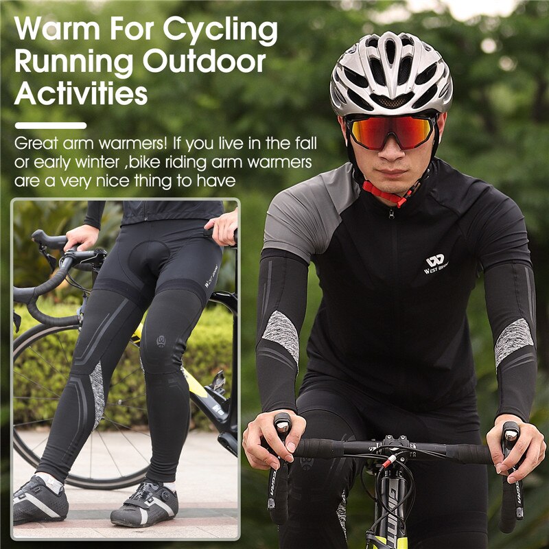 WEST BIKING Warm Leg Sleeves R - Cycling Gear Lycra ulasan dan harga