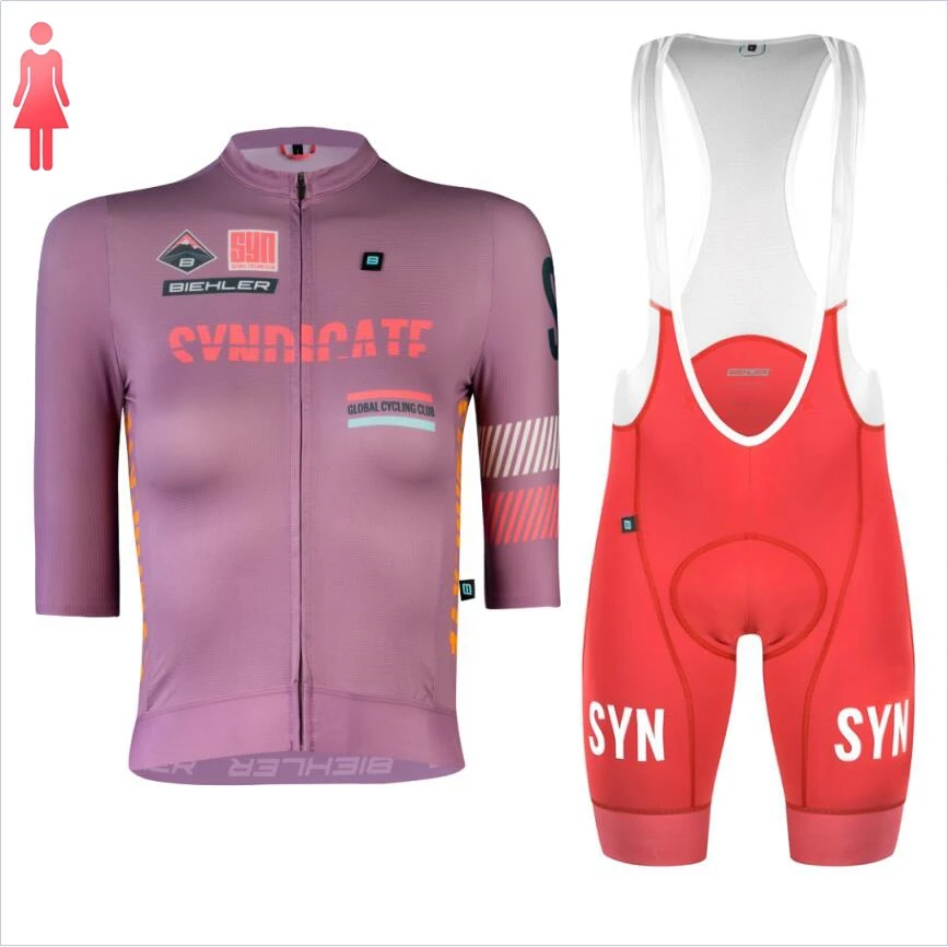 SYN Purple short sleeve Jersey - Cycling Gear Lycra ulasan dan harga