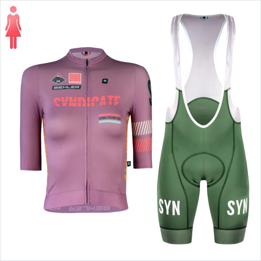 SYN Purple short sleeve Jersey - Cycling Gear Lycra ulasan dan harga
