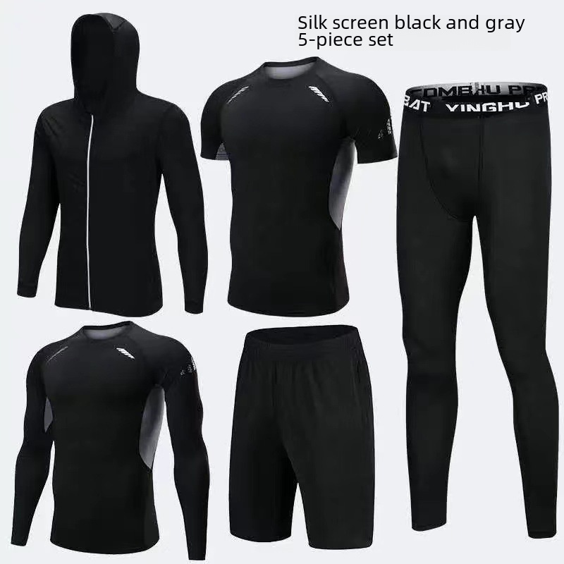 Sports suit men running fitnes - Cycling Gear Clothing ulasan dan harga