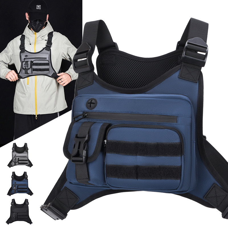 Tactical Chest Rig Bag Men Wat - Cycling Gear Pouch ulasan dan harga