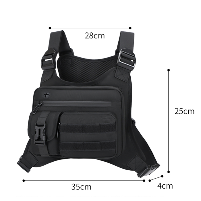 Tactical Chest Rig Bag Men Wat - Cycling Gear Pouch ulasan dan harga