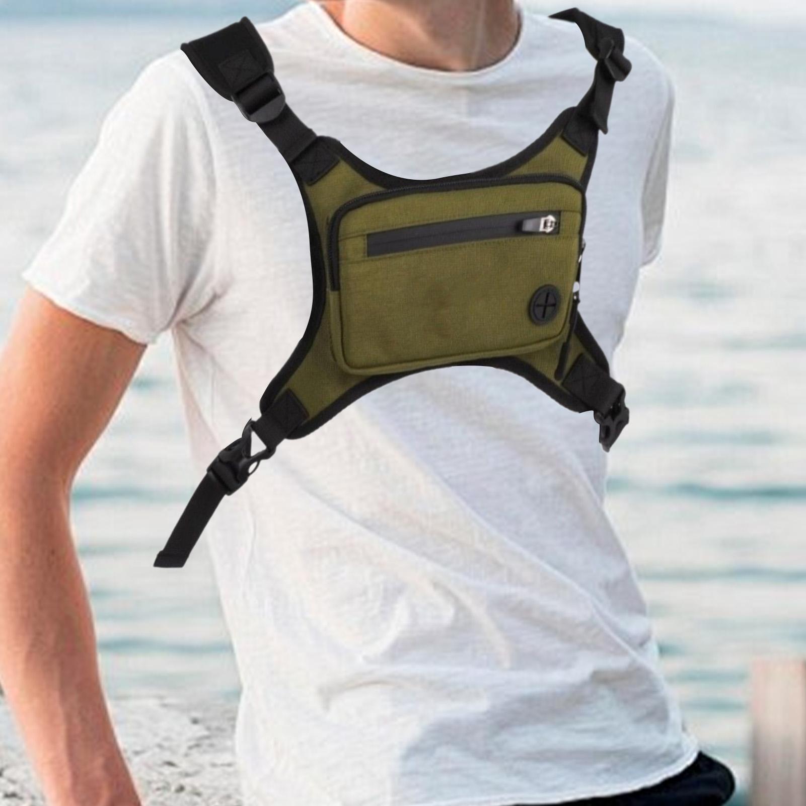 Running Chest Pack Hiking Ches - Cycling Gear Pouch ulasan dan harga