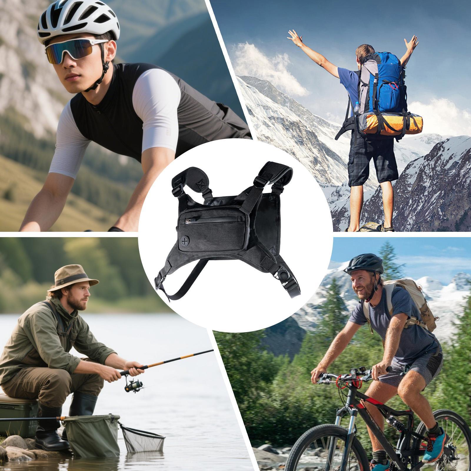 Running Chest Pack Hiking Ches - Cycling Gear Pouch ulasan dan harga