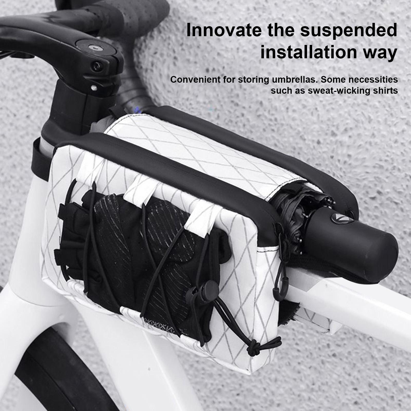 Bike Top Tube Bag Bicycle Fram - Cycling Gear Pouch ulasan dan harga