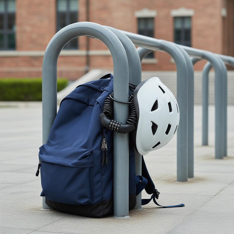 Motorcycle Helmet Lock Cable 4 - Bicycle Helmet ulasan dan harga