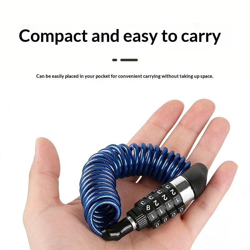 Motorcycle Helmet Lock Cable 4 - Bicycle Helmet ulasan dan harga