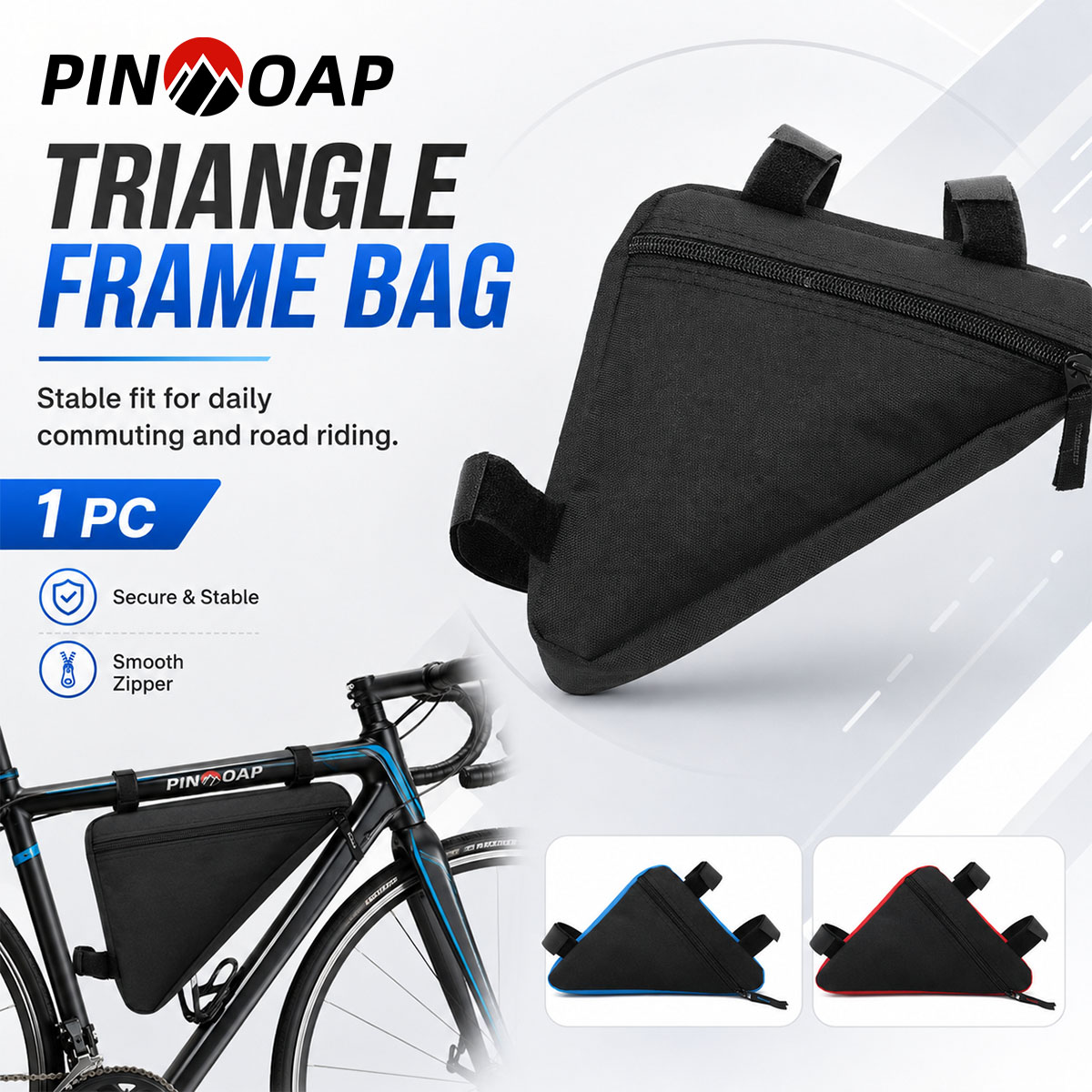 PINMOAP Bicycle Triangle Bag W - Cycling Gear Pouch ulasan dan harga