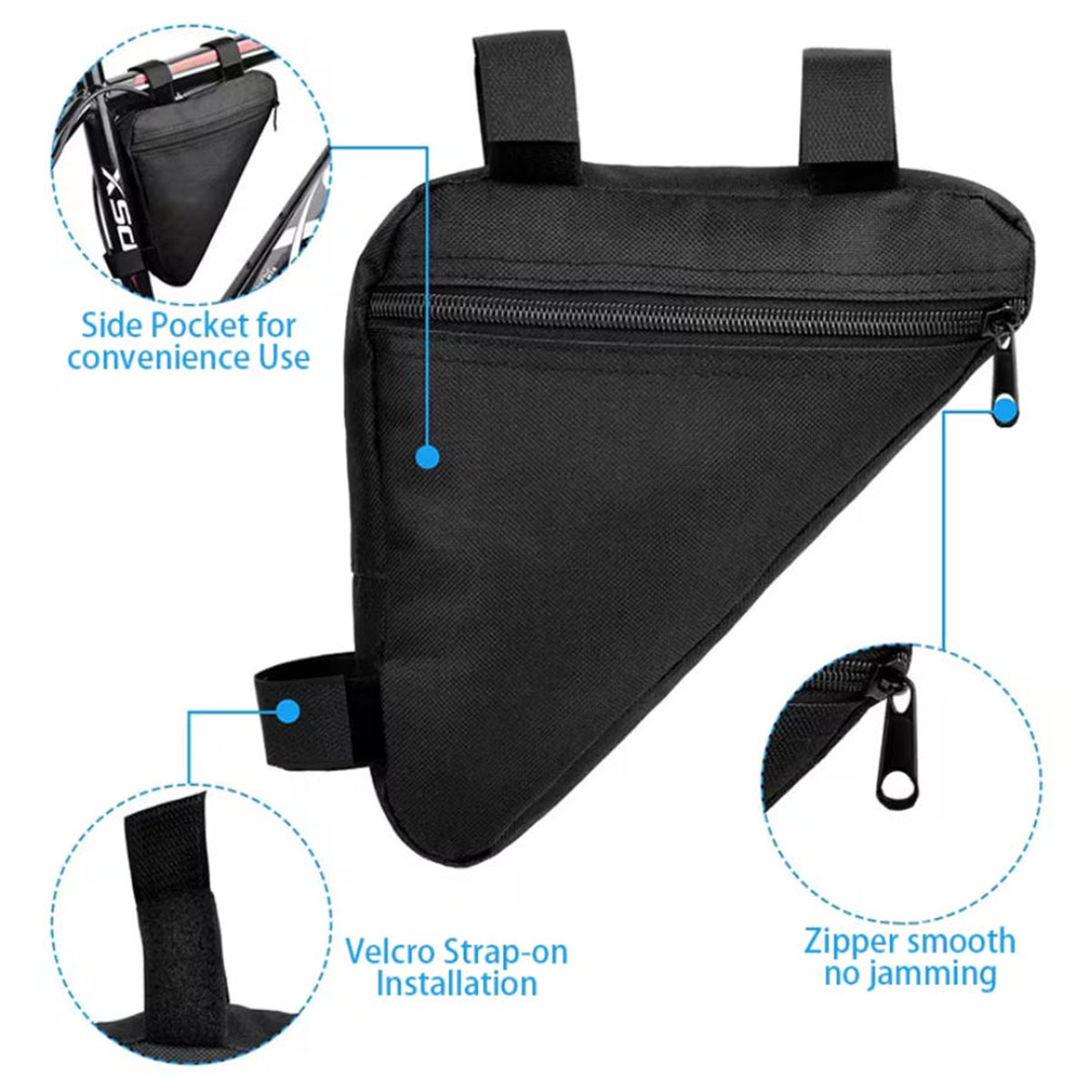 PINMOAP Bicycle Triangle Bag W - Cycling Gear Pouch ulasan dan harga