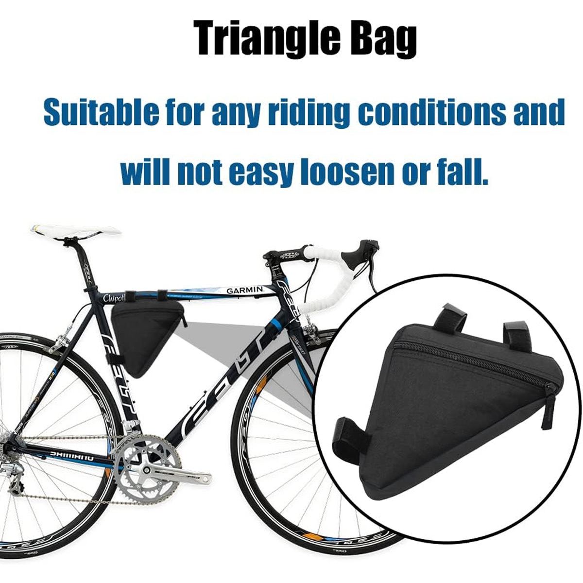 PINMOAP Bicycle Triangle Bag W - Cycling Gear Pouch ulasan dan harga