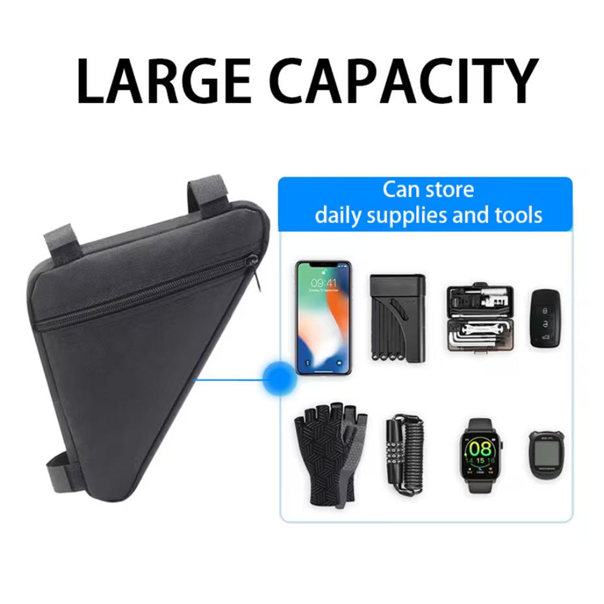 PINMOAP Bicycle Triangle Bag W - Cycling Gear Pouch ulasan dan harga